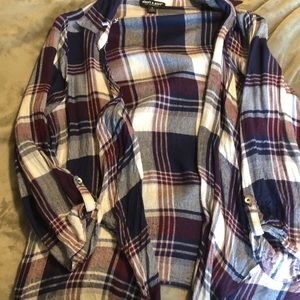 Cute flannel open front